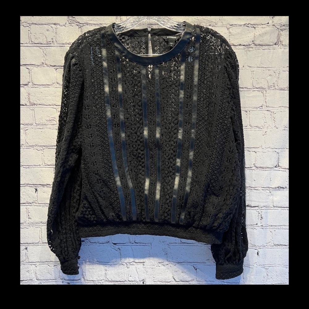 Express,  black, medium, lace blouse